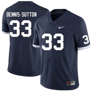 Mens Dani Dennis-Sutton Retro Penn State Nittany Lions #33 College Football Game Jersey 872655-988