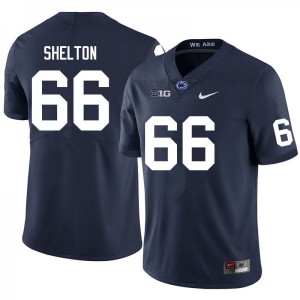 Men Drew Shelton Navy Penn State Nittany Lions #66 College Football Stitched Jersey 803467-716