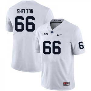 Mens Drew Shelton White Penn State Nittany Lions #66 College Football Stitched Jersey 136454-929