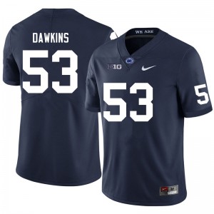 Men's Nick Dawkins Navy Penn State Nittany Lions #53 College Football 2024 Jersey 408229-564