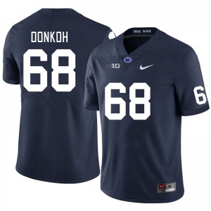 Men Anthony Donkoh Navy Penn State Nittany Lions #68 College Football Embroidery Jersey 607194-969