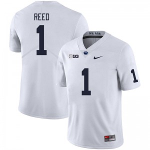 Men Jaylen Reed White Penn State Nittany Lions #1 College Football Player Jersey 687423-476