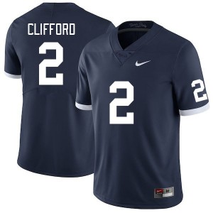 Men's Liam Clifford Retro Penn State Nittany Lions #2 College Football High School Jersey 215238-769