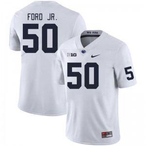 Mens Alonzo Ford Jr. White Penn State Nittany Lions #50 College Football Limited Jersey 324771-600