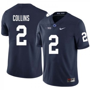 Mens Audavion Collins Navy Penn State Nittany Lions #2 College Football Stitched Jersey 953639-813