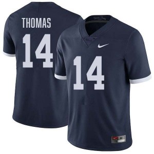 Mens Braz Thomas Retro Navy Penn State Nittany Lions #14 College Football Stitched Jersey 753034-147