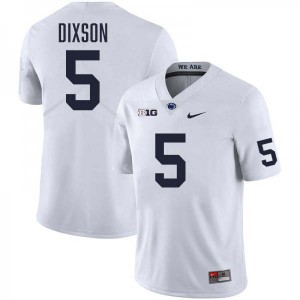 Mens Daryus Dixson White Penn State Nittany Lions #5 College Football Stitched Jersey 543085-585