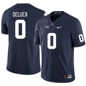 Men Dominic DeLuca Navy Penn State Nittany Lions #0 College Football 2024-25 Jersey 169150-932