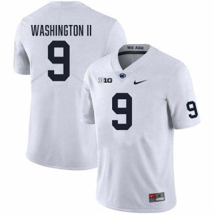 Men's Elliot Washington II White Penn State Nittany Lions #9 College Football Stitched Jersey 294054-801