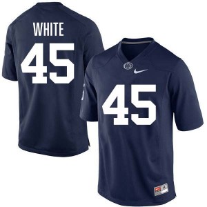 Men's Enai White Navy Penn State Nittany Lions #45 College Football Stitched Jersey 983817-253