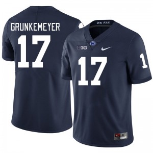 Men's Ethan Grunkemeyer Navy Penn State Nittany Lions #17 College Football Limited Jersey 790409-551