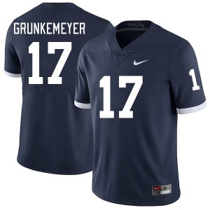 Men's Ethan Grunkemeyer Retro Penn State Nittany Lions #17 College Football Player Jersey 199502-929