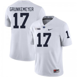 Men's Ethan Grunkemeyer White Penn State Nittany Lions #17 College Football Limited Jersey 990042-227