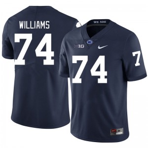 Mens J'ven Williams Navy Penn State Nittany Lions #74 College Football Replica Jersey 787198-157