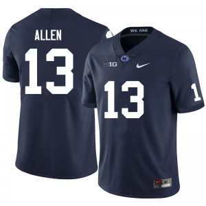 Men Kaytron Allen Navy Penn State Nittany Lions #13 College Football Stitched Jersey 858496-423