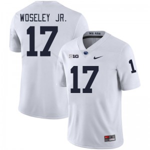 Mens Kenny Woseley Jr. White Penn State Nittany Lions #17 College Football Stitched Jersey 179269-171