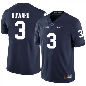 Men Koby Howard Navy Penn State Nittany Lions #3 College Football Stitched Jersey 210786-563