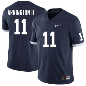 Mens LaVar Arrington II Retro Navy Penn State Nittany Lions #11 College Football Stitched Jersey 717194-439