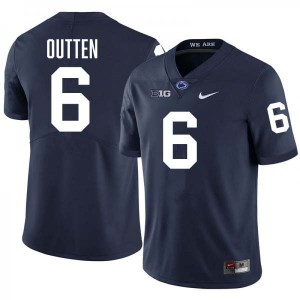 Men Matt Outten Navy Penn State Nittany Lions #6 College Football Stitched Jersey 412190-410