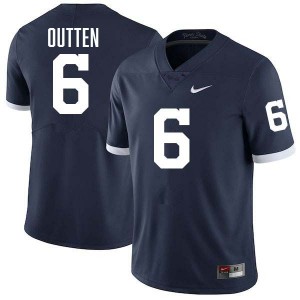 Men's Matt Outten Retro Navy Penn State Nittany Lions #6 College Football Stitched Jersey 885661-921