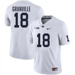 Mens Max Granville White Penn State Nittany Lions #18 College Football Stitched Jersey 670977-823