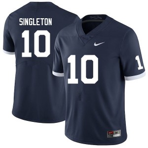 Men Nicholas Singleton Retro Penn State Nittany Lions #10 College Football High School Jersey 959430-661