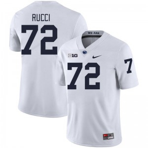 Men's Nolan Rucci White Penn State Nittany Lions #72 College Football University Jersey 804130-154