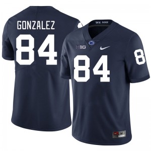 Men's Peter Gonzalez Navy Penn State Nittany Lions #84 College Football Replica Jersey 433638-635