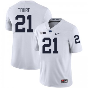 Men's Vaboue Toure White Penn State Nittany Lions #21 College Football NCAA Jersey 681104-916
