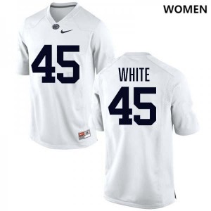 Women Enai White White Penn State Nittany Lions #45 College Football Stitched Jersey 387985-623