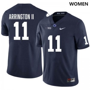 Womens LaVar Arrington II Navy Penn State Nittany Lions #11 College Football Stitched Jersey 145871-874