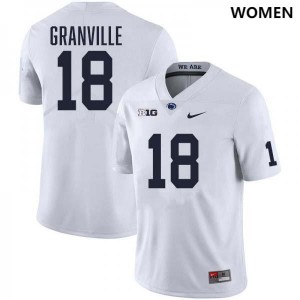 Women Max Granville White Penn State Nittany Lions #18 College Football Stitched Jersey 341059-277