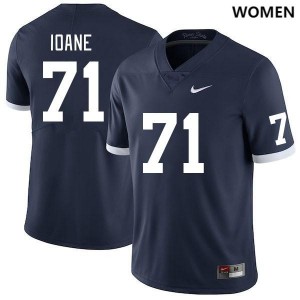 Women Olaivavega Ioane Retro Navy Penn State Nittany Lions #71 College Football Stitched Jersey 187674-470