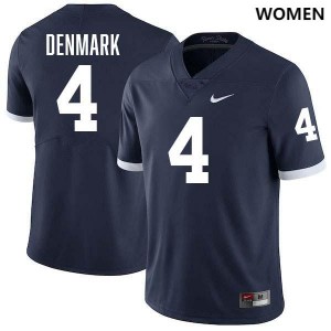 Womens Tyseer Denmark Retro Navy Penn State Nittany Lions #4 College Football Stitched Jersey 684277-899