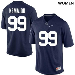 Womens Yvan Kemajou Navy Penn State Nittany Lions #99 College Football Stitched Jersey 628971-824