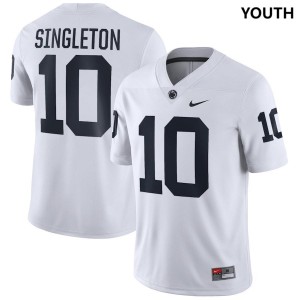 Youth Nicholas Singleton White Penn State Nittany Lions #10 Football Jersey 870243-963