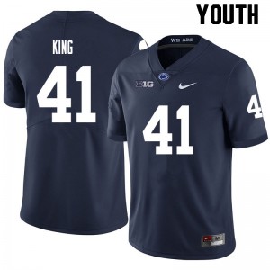 Youth Kobe King Navy Penn State Nittany Lions #41 College Football Official Jersey 571124-655
