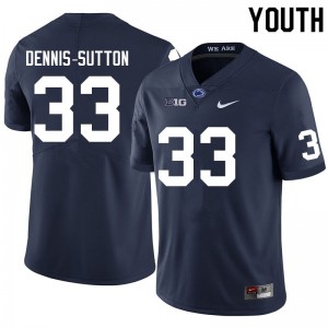 Youth Dani Dennis-Sutton Navy Penn State Nittany Lions #33 College Football Replica Jersey 341898-507