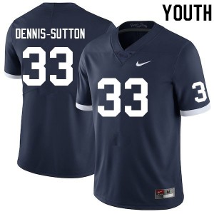 Youth Dani Dennis-Sutton Retro Penn State Nittany Lions #33 College Football Player Jersey 387996-117