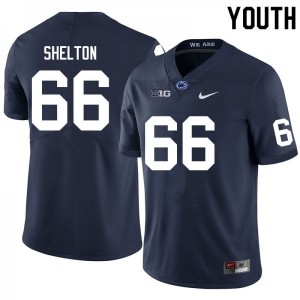 Youth Drew Shelton Navy Penn State Nittany Lions #66 College Football Stitched Jersey 454415-395