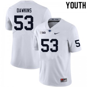 Youth Nick Dawkins White Penn State Nittany Lions #53 College Football Alumni Jersey 934591-629