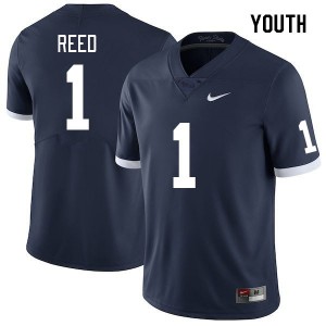 Youth Jaylen Reed Retro Penn State Nittany Lions #1 College Football Embroidery Jersey 730317-804
