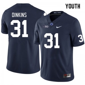 Youth Kolin Dinkins Navy Penn State Nittany Lions #31 College Football Replica Jersey 304181-924