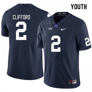 Youth Liam Clifford Navy Penn State Nittany Lions #2 College Football Player Jersey 936727-971
