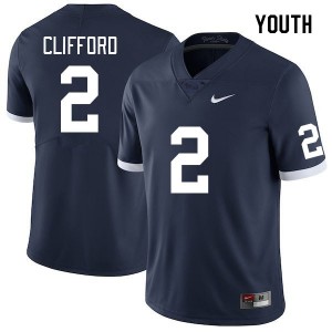 Youth Liam Clifford Retro Penn State Nittany Lions #2 College Football Stitched Jersey 336588-206