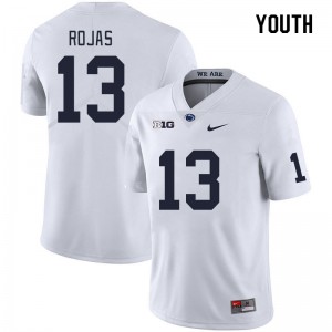 Youth Tony Rojas White Penn State Nittany Lions #13 College Football Game Jersey 770449-310