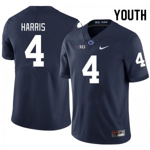 Youth A.J. Harris Navy Penn State Nittany Lions #4 College Football 2024-25 Jersey 529646-692