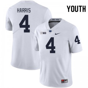 Youth A.J. Harris White Penn State Nittany Lions #4 College Football Alumni Jersey 516315-193