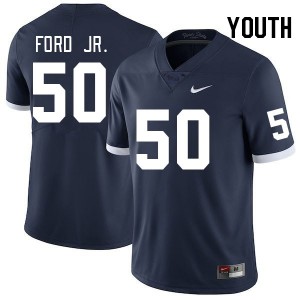 Youth Alonzo Ford Jr. Retro Penn State Nittany Lions #50 College Football Game Jersey 792265-159