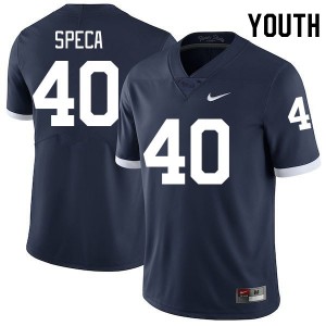Youth Anthony Speca Retro Penn State Nittany Lions #40 College Football University Jersey 916555-689